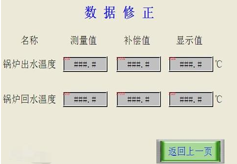 锅炉触摸屏实现对运转监视 