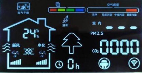 2.8寸串口屏供应商：空气净化器实现净化功能